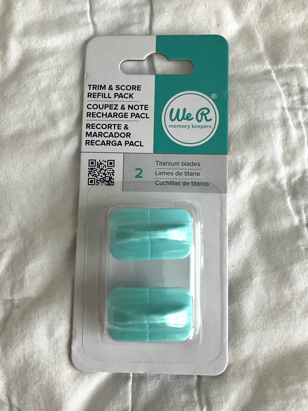 We R Memory Keepers Two Pack Trim & Score replacement blade NWT